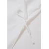imageCHICWISH Women Long Sleeve Satin Silk Top Crisscross Waist Boat Neck Elegant Dressy Party Blouse Tunic TopsWhite
