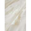 imageCHICWISH Womens 3D Posy DoubleLayered Mesh Midi SkirtCream3d Posy