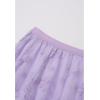 imageCHICWISH Womens 3D Posy DoubleLayered Mesh Midi SkirtLavender