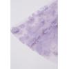imageCHICWISH Womens 3D Posy DoubleLayered Mesh Midi SkirtLavender