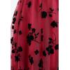 imageCHICWISH Womens 3D Posy DoubleLayered Mesh Midi SkirtRed3d Posy