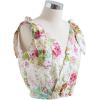 imageCHICWISH Womens Vivid Flower Embroidered VNeck TieStrap Wrapped Cami TopVivid Flower
