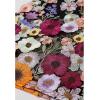imageCHICWISH Women 3D Floral Applique Maxi Dress Shoulder Tie Strap Square Neck Elegant Party Long Mesh Tulle DressBlack