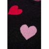 imageCHICWISH Women Pullover Sweater Heart Pattern Knit Sweaters Casual Cute Crewneck Long Sleeve Chunky Valentines TopsBlack