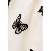 imageCHICWISH Womens Velvet Flower Blossom Mesh Tulle SkirtCreamvelvet Butterfly