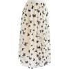imageCHICWISH Womens Velvet Flower Blossom Mesh Tulle SkirtCreamvelvet Butterfly