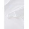 imageCHICWISH Womens WhiteBlackTaupePea GreenLilac AsymmetricLilac Boat Neck Ruched TopBoat Neckwhite