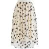 imageCHICWISH Womens Velvet Flower Blossom Mesh Tulle SkirtCreamvelvet Butterfly