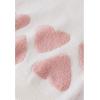 imageCHICWISH Women Oversized Sweaters Tender Fuzzy Heart Jacquard Crewneck Long Sleeve Fashion Pullover Sweater Jumper Tops IvoryIvory