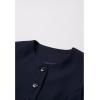 imageCHICWISH Women Summer 2 Piece Outfits Button Down V Neck Sleeveless Vest Blazer Waistcoat and Pleated Mini Dress SetNavy