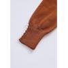 imageCHICWISH Womens CaramelBlackNavyDusty BlueCreamWhite Pearl Trimmed Soft Knit TopCaramel