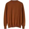 imageCHICWISH Womens CaramelBlackNavyDusty BlueCreamWhite Pearl Trimmed Soft Knit TopCaramel