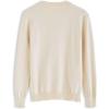 imageCHICWISH Womens CaramelBlackNavyDusty BlueCreamWhite Pearl Trimmed Soft Knit TopCream