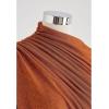 imageCHICWISH Womens Mock Neck Ruched Long Sleeves Knit TopMock Neckpumpkin