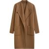 imageCHICWISH Women Open Front Knit Long Cardigan Patch Pocket Long Sleeve Fall Winter Casual Chunky Coatigan Sweater CoatTan
