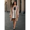 imageCHICWISH Women Contrast Edge Open Front Knit Cardigan Coat Lightweight Long Cardigans with PocketsCamel
