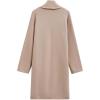 imageCHICWISH Women Shawl Collar Long Sleeve Cardigan Casual Open Front Knit Sweater Soft Long Coat with PocketsOatmeal