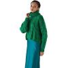 imageCHICWISH Women Turtleneck Christmas Sweater Cable Crop Long Sleeve Pullover Sweaters Fall Winter Casual Chunky Knit TopsGreen