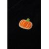 imageCHICWISH Womens Black Purple Halloween Ghost Patch Open Front Cardigan Sweaters V Neck Casual Button Down Knit CoatsBlack Pumpkin