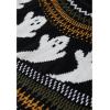 imageCHICWISH Womens BlackArmy GreenOrange Cute Ghost Long Sleeves Halloween Knit Sweater PulloverBlack