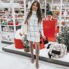 imageCHICWISH Womens Comfy Casual Long Sleeve Neck Knit Top Pullover SweaterBlack Whitesweater Dress