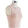 imageCHICWISH Womens Lithesome Comfort Knit Tank TopTank Toppink
