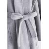 imageCHICWISH Womens OatmealGreyBlackPink SelfTie Bowknot Faux Fur PonchoGrey