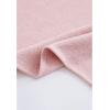 imageCHICWISH Womens OatmealGreyBlackPink SelfTie Bowknot Faux Fur PonchoPink