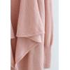imageCHICWISH Womens Open Front Waterfall Longline Knit Cardigan Coatigan Light JacketPinkwaterfall