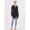 imageCHICWISH Womens Wide Lapel Tie Waist Knit Cardigan Coatigan Light JacketBlackwide Lapel