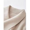 imageCHICWISH Womens Wide Lapel Tie Waist Knit Cardigan Coatigan Light JacketSandwide Lapel