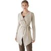 imageCHICWISH Womens Wide Lapel Tie Waist Knit Cardigan Coatigan Light JacketSandwide Lapel