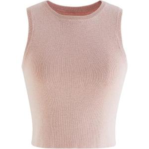 imageCHICWISH Womens Lithesome Comfort Knit Tank TopTank Toppink