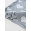 imageCHICWISH Womens Comfy Casual Fuzzy Contrast Heart Knit Sweater Pullover SweatershirtGrey