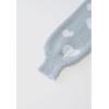 imageCHICWISH Womens Comfy Casual Fuzzy Contrast Heart Knit Sweater Pullover SweatershirtGrey