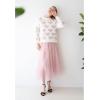 imageCHICWISH Womens Comfy Casual Pink Fuzzy Hearts Knit Sweater Pullover SweatershirtWhitepink Fuzzy Hearts