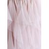 imageCHICWISH Womens CreamPinkDusty BlueBlack Tiered Layered Mesh Ballet Prom Party Tulle Tutu Aline Midi SkirtPink