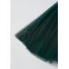 imageCHICWISH Sequins Tulle Skirts Elastic Waist Mesh Midi Holiday Flowy Layered Red SkirtDark Green