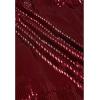 imageCHICWISH Sequins Tulle Skirts for Women Elastic Waist Mesh Midi Skirt Casual Flowy Layered Black SkirtRed