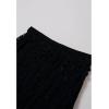 imageCHICWISH Women Bohemian Cutwork Crochet Maxi Skirt Hollow Out High Elastic Waist Summer Vacation Beach Long SkirtsBlack