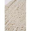 imageCHICWISH Women Bohemian Cutwork Crochet Maxi Skirt Hollow Out High Elastic Waist Summer Vacation Beach Long SkirtsSand