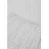 imageCHICWISH Women Bohemian Cutwork Crochet Maxi Skirt Hollow Out High Elastic Waist Summer Vacation Beach Long SkirtsWhite