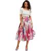imageCHICWISH Womens Dancing in Flowers DoubleLayered Mesh Tulle SkirtPink