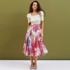 imageCHICWISH Womens Dancing in Flowers DoubleLayered Mesh Tulle SkirtPink