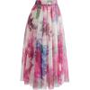 imageCHICWISH Womens Dancing in Flowers DoubleLayered Mesh Tulle SkirtPink