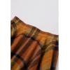 imageCHICWISH Womens Fall Winter Vintage Plaid Wool Skirts High Waist ALine Pleated Midi Skirt PumpkinPumpkin