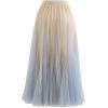 imageCHICWISH Womens LilacCreamGreyPinkBlack Layered Mesh Ballet Prom Party Tulle Tutu ALine Maxi SkirtApricot Color Block