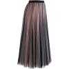 imageCHICWISH Womens LilacCreamGreyPinkBlack Layered Mesh Ballet Prom Party Tulle Tutu ALine Maxi SkirtBlack Pink