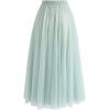 imageCHICWISH Womens LilacCreamGreyPinkBlack Layered Mesh Ballet Prom Party Tulle Tutu ALine Maxi SkirtMint