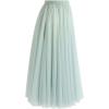 imageCHICWISH Womens LilacCreamGreyPinkBlack Layered Mesh Ballet Prom Party Tulle Tutu ALine Maxi SkirtMint